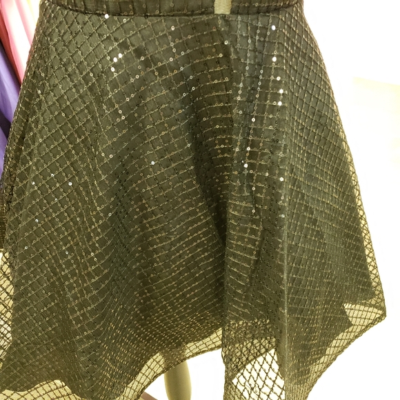 Plus size 3X Black Sequin Overlay Cocktail Dress - Picture 5 of 8